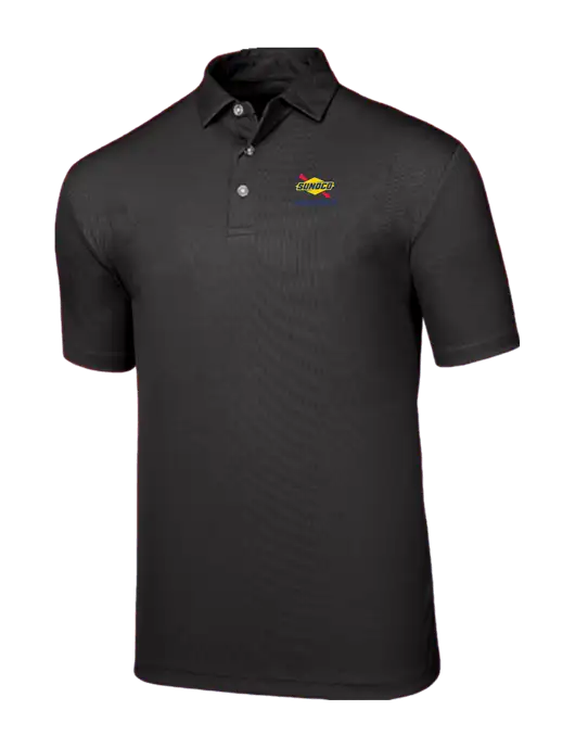 Callaway Birdseye Black Polo w/Sunoco Race Fuels Logo