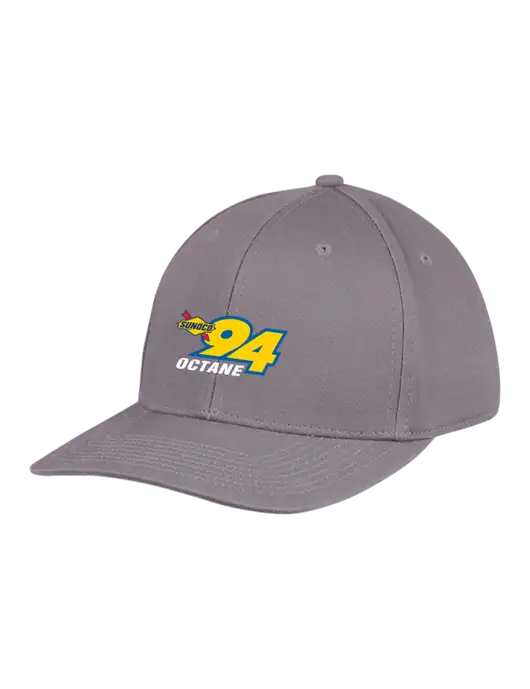 Premium Modern Structured Twill Charcoal Snapback Cap w/Sunoco 94 Octane Logo