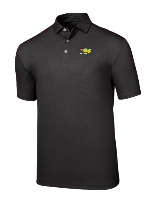 Callaway Birdseye Black Polo w/Sunoco 94 Octane Logo