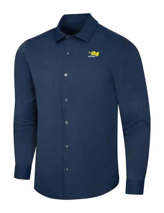 Navy City Stretch Shirt w/Sunoco 94 Octane Logo