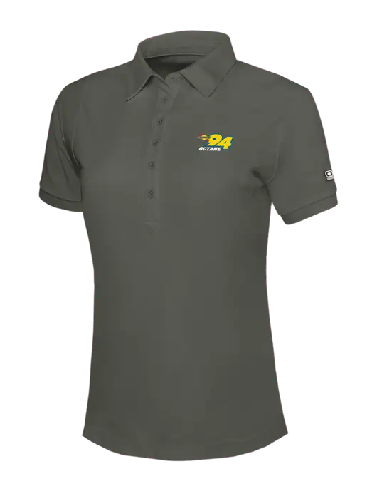 OGIO Womens Medium Grey Jewel Polo w/Sunoco 94 Octane Logo