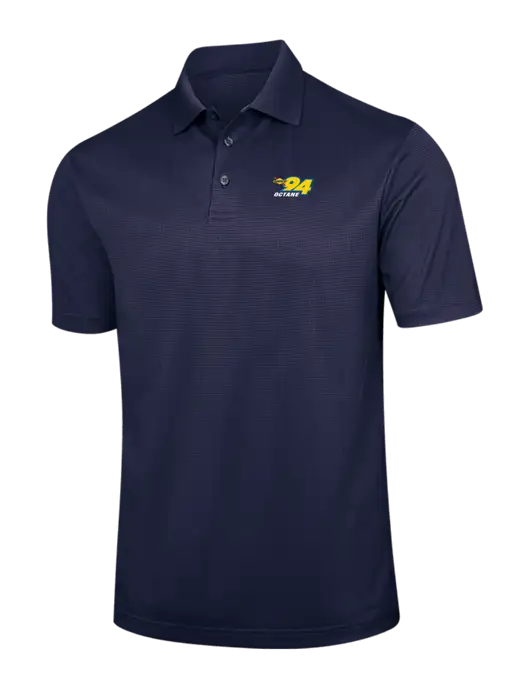Navy Performance Fine Jacquard Polo w/Sunoco 94 Octane Logo