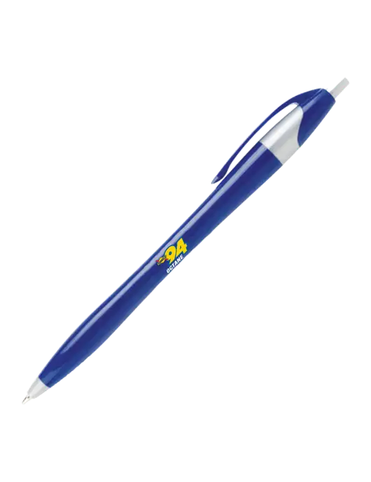 Novella Navy/Silver Corporate Pen- Blue Ink w/Sunoco 94 Octane Logo