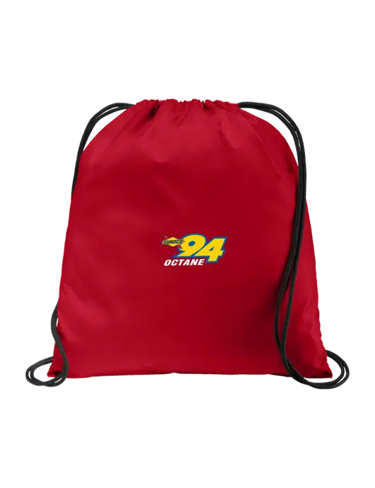 Drawstring True Red Cinch Pack w/Sunoco 94 Octane Logo