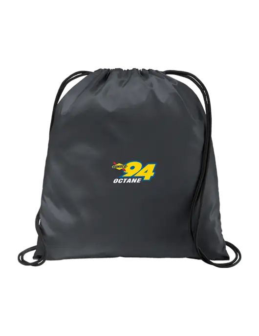 Drawstring  Graphite Grey Cinch Pack w/Sunoco 94 Octane Logo