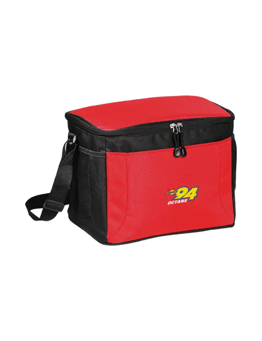 12 Can Red/Black Cube Cooler  w/Sunoco 94 Octane Logo