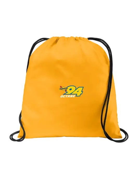 Drawstring Gold Cinch Pack w/Sunoco 94 Octane Logo